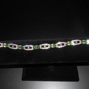 Jade & Jasper Green Bracelet and Earrings